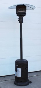 Fire Sense 46000 BTU Free Standing Propane Patio Heater For Outdoor Residential and Commercial Spaces