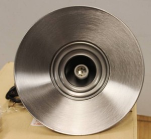 Brushed Stainless Steel Finish 1-Light Pendant Lamp With Vintage Finish And Simple Flared Design