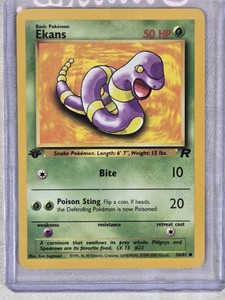 Ekans Wizards Pokemon #5682 1st Edition
