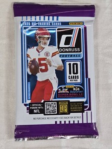 Unopened Pack of 2025 Donruss NFL Trading Cards - Downtown Chase
