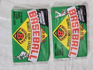 Lot of 2 Bowman Unopened Packs of 1989 Bowman Baseball Cards with Possible Griffey Jr. Rookie (PSA 10s are $600)