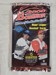 Unopened Pack of 2000 Bowman Baseball Cards Possible RC