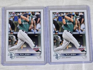 Lot of 2 Cal Raleigh Rookie Baseball Cards