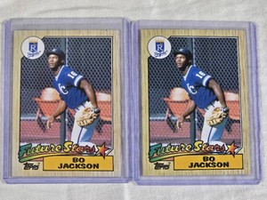 Lot of 2 Bo Jackson Rookie Inserts - Kansas City Royals Baseball Card