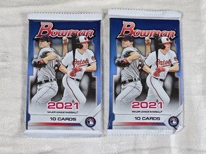 Lot of 2 Unopened Packs of 2021 Bowman Baseball