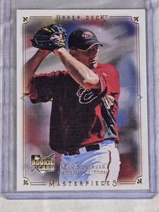 Max Scherzer Rookie 2008 Upper Deck Masterpieces #5 - Arizona Diamondbacks Baseball Card