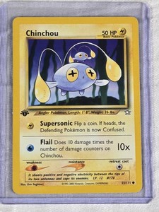 Chinchou 2000 Pokemon Card #55111 - 1st Edition