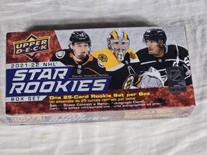 Unopened Box of 2021-22 Upper Deck NHL Star Rookies