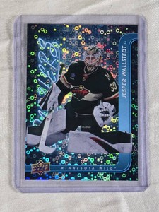 Jesper Wallstedt Goaltender 2024-25 Upper Deck Series 2 Dazzlers Rookie Foil #DZ-53 - Minnesota Wild Hockey Card