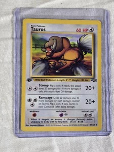 Tauros 1999 Wizards of the Coast 1st Edition Pokemon Card #4764