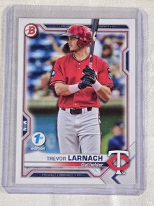 Trevor Larnach Rookie 2021 Topps Bowman 1st Edition SP #BFE-80 - Minnesota Twins Baseball Card