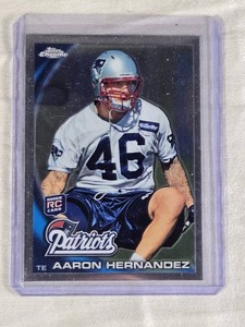 Aaron Hernandez Rookie 2010 Topps Chrome #C87 - New England Patriots Football Card