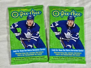 Lot of 2 Unpened Packs of  2021-22 O-Pee-Chee Hockey