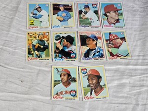 Lot of 10 Vintage Late 70s Star Baseball Cards Featuring Andre Dawson, Bruce Sutter, Gary Carter, and Others