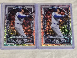 Lot of 2 Freddie Freeman Mojo Cards - Bowman Sterling