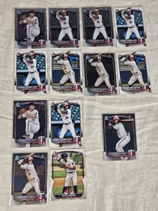 Lot of 13 Minnesota Twins Bowman Cards Featuring Khadim Diaw, Kyle DeBarge, and Others - 1st Bowman Cards