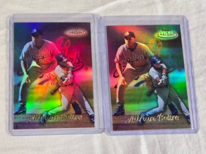 Lot of 2 Adrian Beltre Baseball Rookie Cards featuring Topps Gold Label, Class 1.