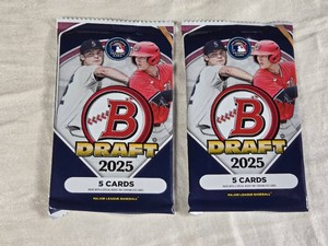 Lot of 2 Unopened Packs of Bowman Baseball Draft 2025