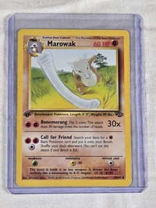 Marowak Pokemon Card 1999 - 1st Edition