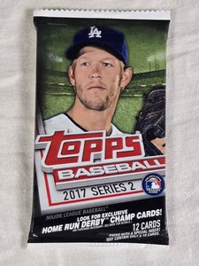 Unopened Pack of 2017 Topps Baseball Series 2 Packs with Potential Judge Rookie Auto