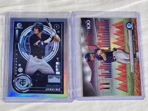 Lot of 2 Walker Jenkins Rookie Refractor Cards