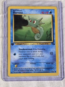 Horsea Pokemon Card 1999 Wizards of the Coast #4962 - 1st Edition
