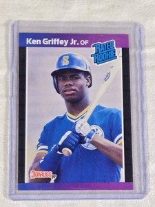 Ken Griffey Jr. Rookie 1988 Leaf Donruss Rated Rookie #33 - Seattle Mariners Baseball Card