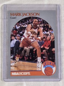 Mark Jackson 1990 NBA Hoops #205 Killer Card with the Menendez Brothers in the Background - New York Knicks Basketball Card