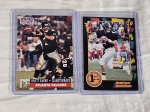 Lot of 2 Brett Favre Rookie Cards