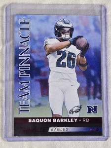 Team Pinnacle 2024 Panini Encore Featuring Saquon Barkley and DeVon Achane and Numbered 5775