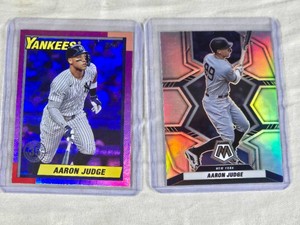 Lot of 2 Aaron Judge Baseball Cards Refractor and Insert - New York Yankees