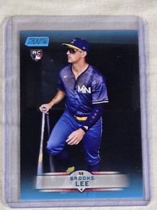 Brooks Lee Rookie 2025 Topps Stadium Club Blue SP #141 - Minnesota Twins Baseball Card