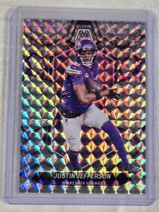 Justin Jefferson 2024 Panini Silver Mosaic Prizm #143 - Minnesota Vikings Football Card