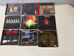 Collection of Rock and Metal CDs (9 CDs) Skid Row, Vol Beat, Incubus, Velvet Revolver, Three Days Grace, Plus More