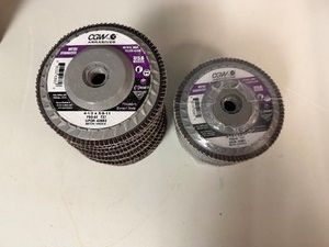CGW Abrasives 42883 4 12 x 58 80 Grit Ceramic Extreme II Flap Disc (Qty 14)