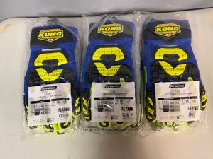 Iron Clad Kong Corded Palm Waterproof Gloves (3 Pair XL)
