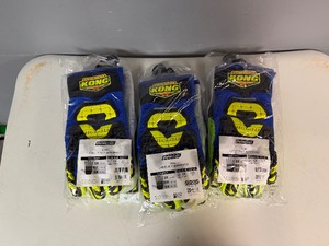 Iron Clad Kong Corded Palm Waterproof Gloves (3 Pair Size XL)