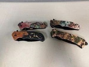 Spring Assisted Tactical Folding Pocket Knives - Four Designs