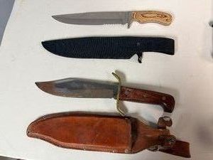 Western USA Large Bowie Knife with Original Leather Sheath 14 Overall and Master Large Fixed Blade OutdoorSurvival Knife 14 Overall