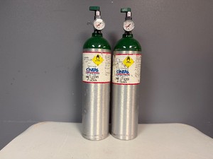 Two Compressed USP Oxygen Tanks 406 Liters (Empty)