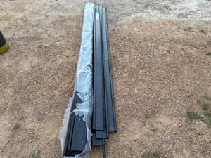 Black Plastic Edging 120 Long x 4 34 Tall. One Complete Package of 10 and 5 Loose Pieces.