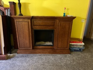Plato Woodwork Colanade II Fireplace. 74 Wide x 19 Deep x 49 High
