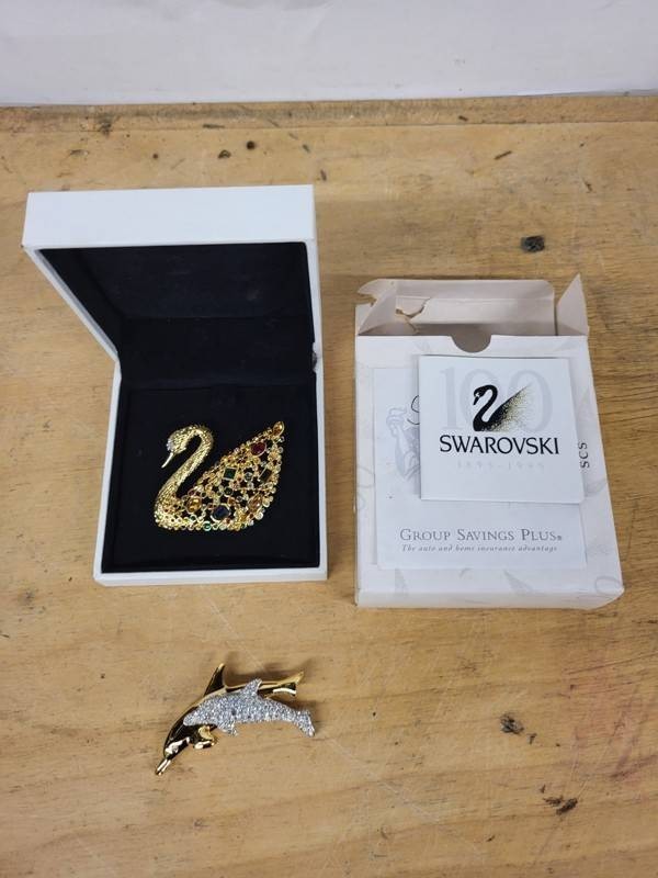 Swarovski Swan, Dolphin & Swan Necklace Mixed Lot