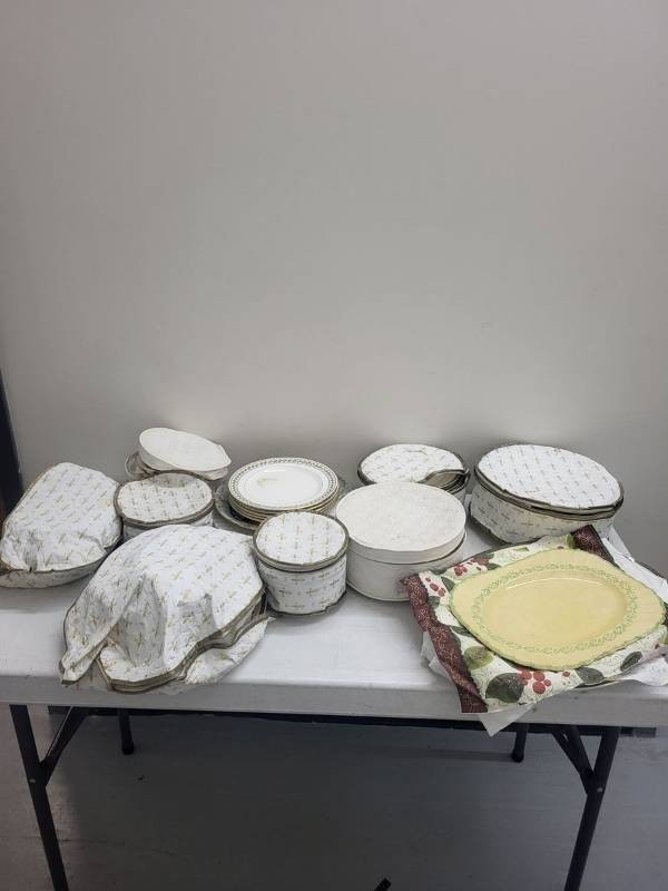 Vintage Porcelain Dinnerware & Serving Pieces Mixed China Lot