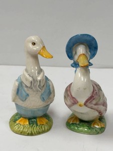 Beswick Beatrix Potter Jemima Puddleduck & Mr Drake Duck Figurines