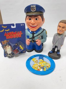 Assorted Pop Culture Collectibles Cookie Cop Simpsons Justin Timberlake