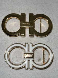 Salvatore Ferragamo Belt Buckles with Cartier Case Designer Lot