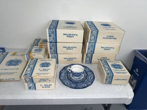 Liberty Blue Staffordshire Ironstone Dinnerware Set Made in England