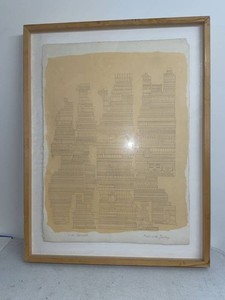 Eduardo Paolozzi Signed Abstract Architectural Framed Print
