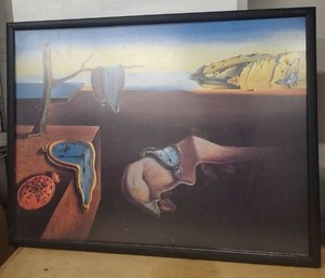 Salvador Dali The Persistence of Memory Framed MoMA Print Italy